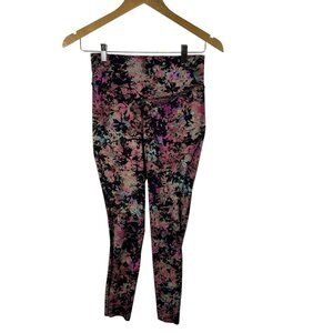 Lululemon Base Pace Crop Leggings 25'' Womens Size‎ 6 Pink Stencil Blossom